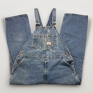 Round House Brand Overalls Men's Size Denim Workwear Tag 42x30